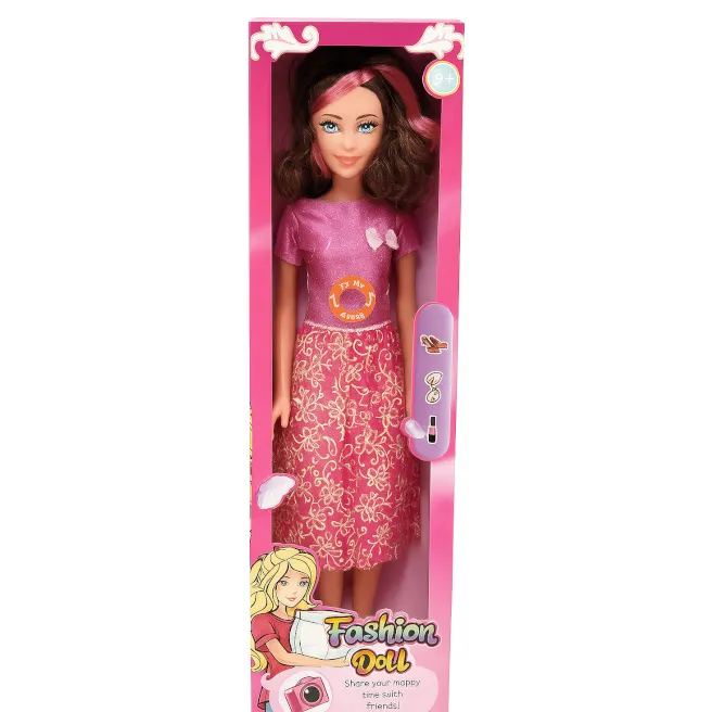 Păpușa de 70 cm „Fashion Doll”, cu sunet, în violet, cod 932127