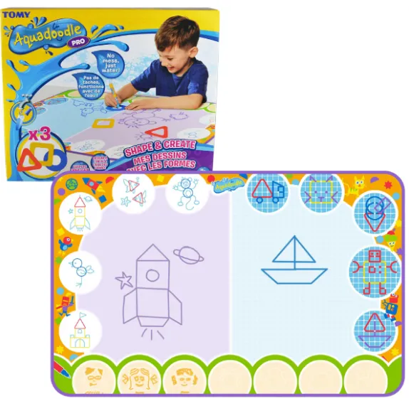 Covoraș de joacă pentru desen cu apă „Desenăm cu forme”