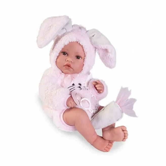 Păpușa Erika în costum de iepuraș 42 cm, cod 1181D