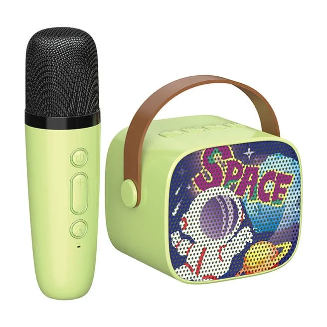Karaoke pentru copii cu microfon, verde, cod 910086
