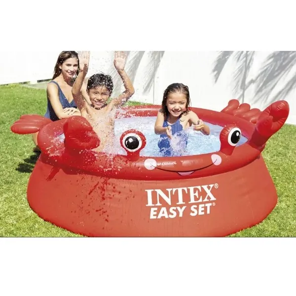 INTEX Piscină gonflabilă pentru copii Easy Set „Crabul vesel” 183х51 cm, 880L, 3+