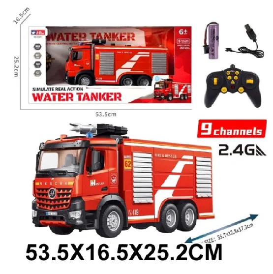 Autospeciala pentru pompieri cu radiocomanda cu incarcator