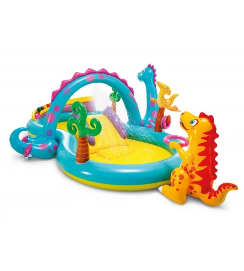 Centru de joacă gonflabil-piscină „Planeta dinozaurilor” (333x229x112 cm.) Art. 57135