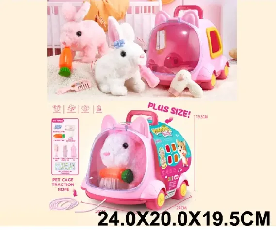 Iepuras pe baterii,merge si emite sunete