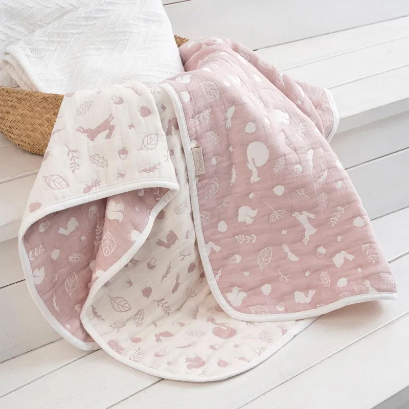 Cuvertură pentru bebeluși Forest (PL-01.5) Roz