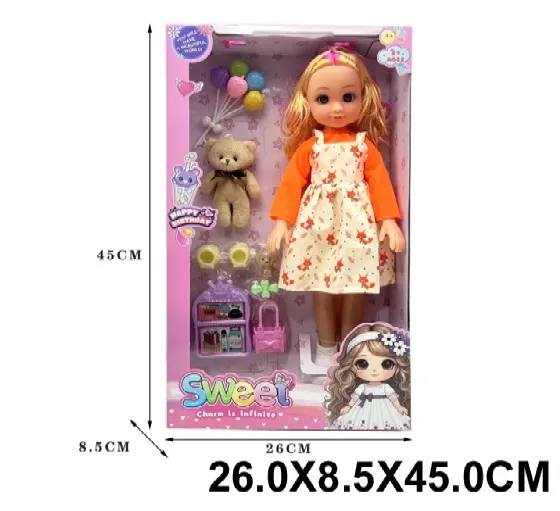 Papusa functionala cu accesorii ,vorbeste in limba romana