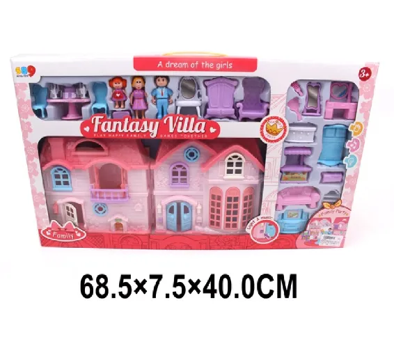 Vila in set cu accesorii,cu sunete silumini