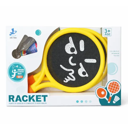 Set de joacă pentru badminton și tenis de masă, galben, cod 990041