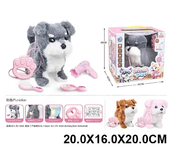 Catelus pe baterii,merge si latra