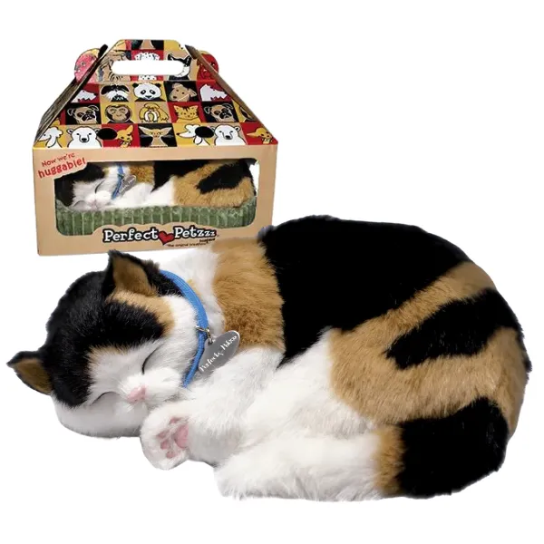 Pisicuță „Calico” cu imitație de respirație