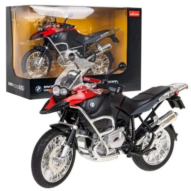 Motocicletă RASTAR Die cast 1:9 BMW R1200GS, roșu, cod 1928D