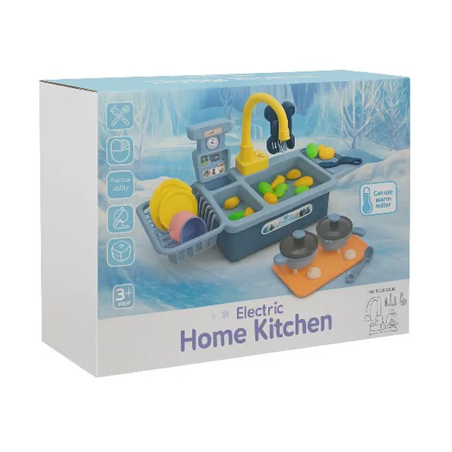 Set chiuvetă de bucătărie cu accesorii, roz, cod 929501