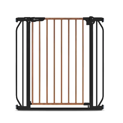 Poartă de siguranță Lionelo Truus Slim Black Carbon Natural, 75-105 cm