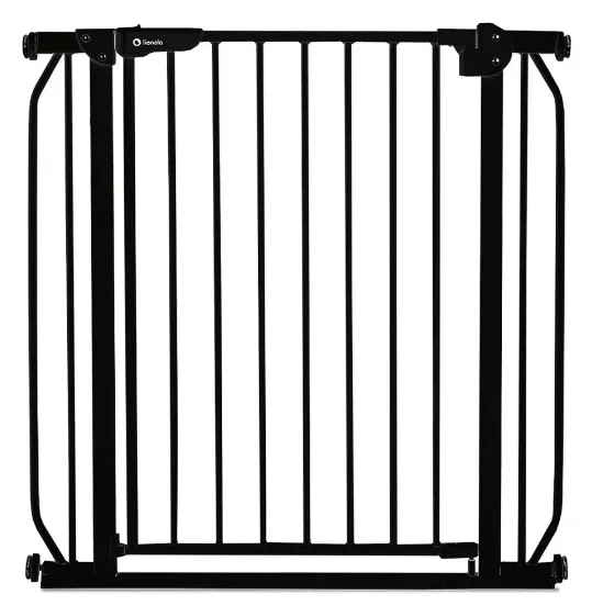 Poartă de siguranță Lionelo Truus Slim Black Onyx, 75-105 cm