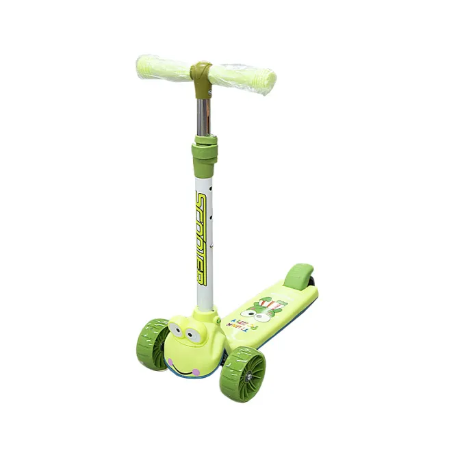 Trotineta pentru copii Broscuta F027, verde