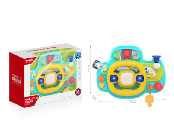 Volan inteligent (albastru) muzică si lumini (3 * AA )