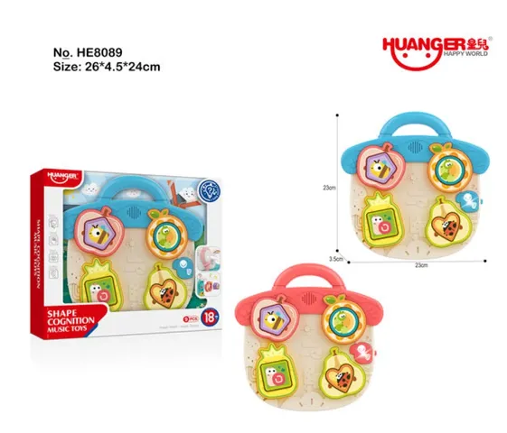 Jucărie cognitivă distractivă în formă de fructe cu muzica HE8089