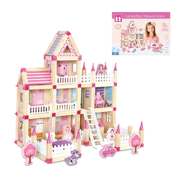 Casuta - constructor din lemn 298pcs 008807 