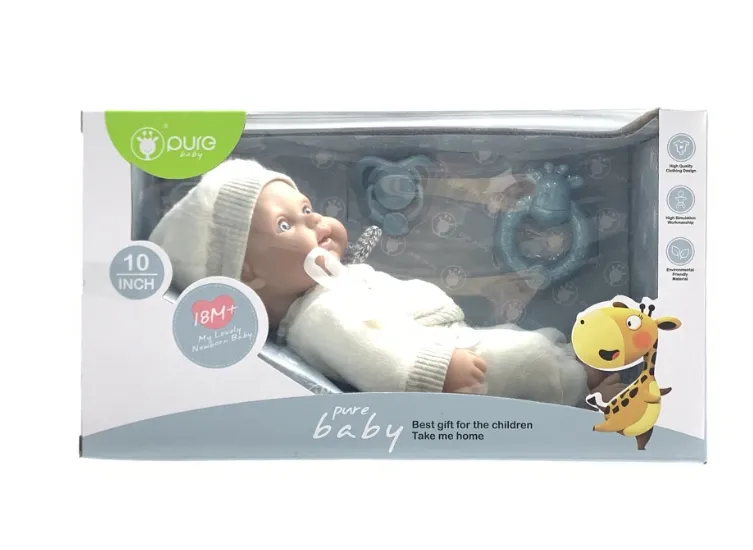 Păpușă vinil băiat 25cm „Pure Baby” DF10-006D