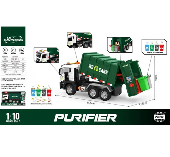 Autospeciala pentru deseuri cu inertie (lumini / sunete) WY1115A