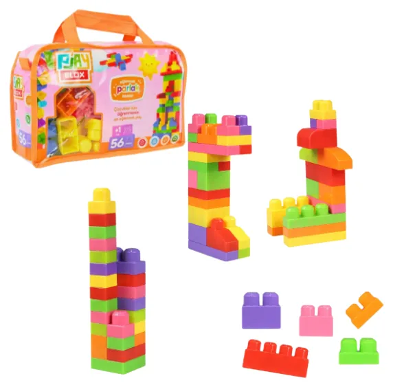 Set de construcție cu blocuri strălucitoare „Play Blox”, 56 piese