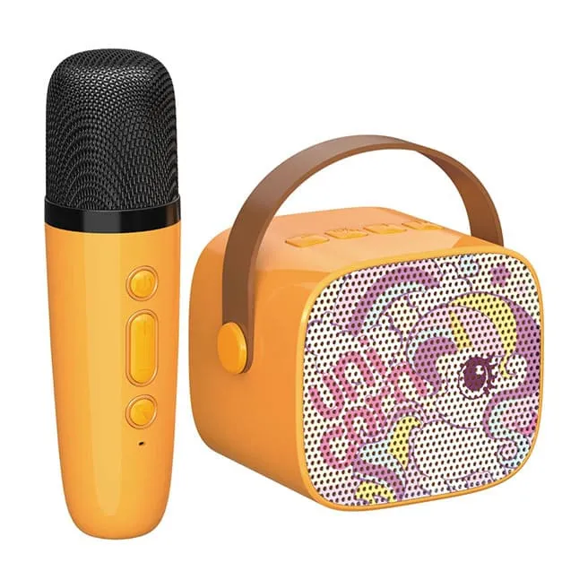 Karaoke pentru copii cu microfon, portocaliu, cod 910087