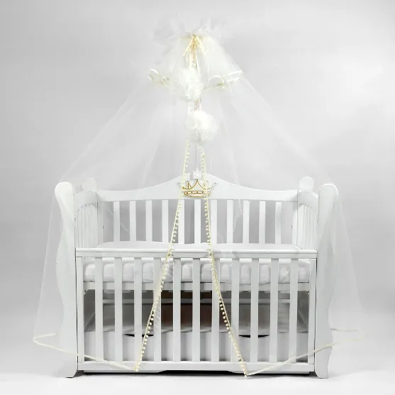 Baldachin PernaMea Premium Pompom Ivory