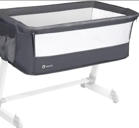 Pătuc Co-sleeper 3 in 1 Lionelo Theo Dark Grey