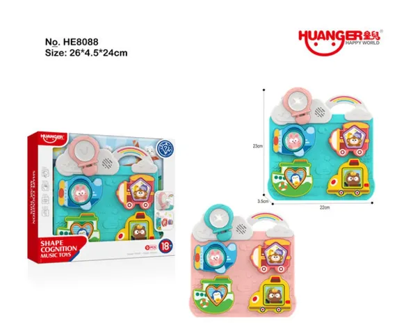 Jucărie cognitivă distractivă în formă de fructe cu muzică HE8088