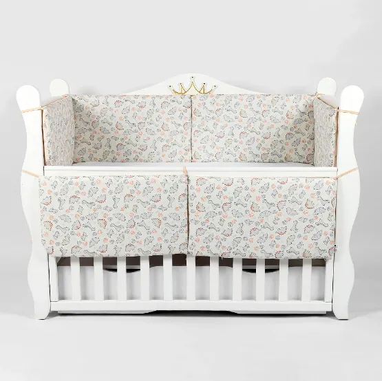 Apărătoare pătuț PM  Baby Dinno Maro (6 piese), 120x60 cm