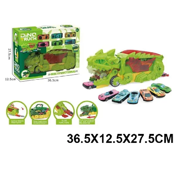 Camion Dinozaur transportator de masinute (611125)