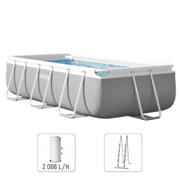 INTEX Piscină PRISM FRAME RECTANGULAR 300x175x80cm, 3539L, cadru metalic, cu pompă de filtrare