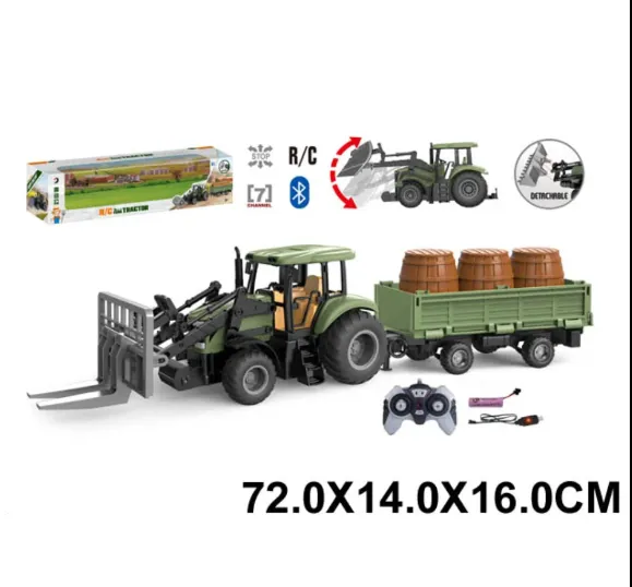 Tractor cu radiocomanda cu incarcator