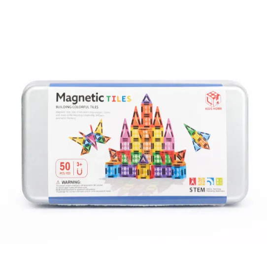 Constructor magnetic transparent 50 piese, cod 990098