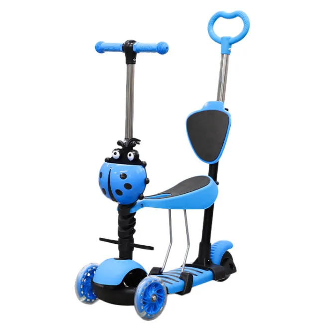 Trotinetă pentru copii 3 în1 (albastră)