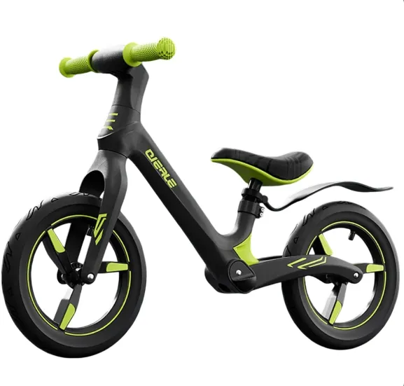 Bicicletă fără pedale pentru copii, 12′, neagră (32769)