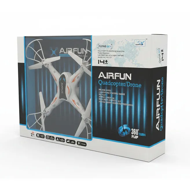 Quadcopter cu cadru portocaliu și telecomandă, cod 1246D