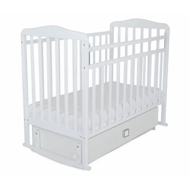 Pătuţ SKV-Company Mitenica Premium Tranversal (168001) Alb