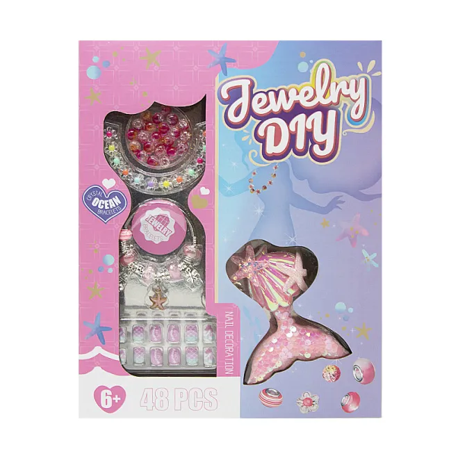 Set pentru creare bratari, roz, cod 672079