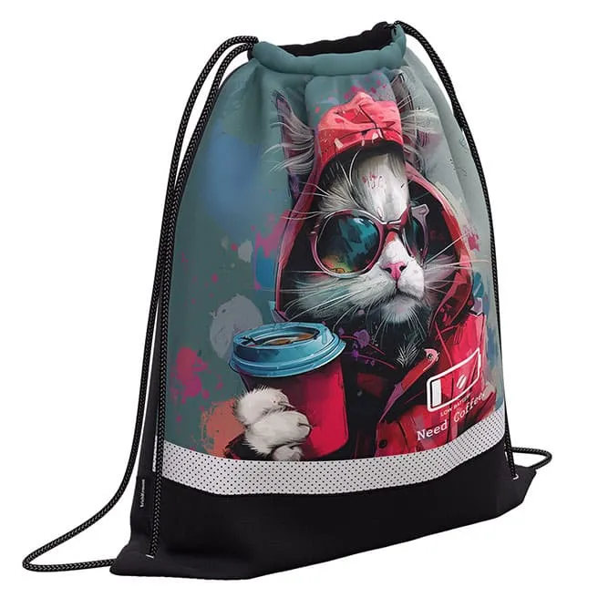 Geantă de încălțăminte ErichKrause cu ventilație, Coffee Mania