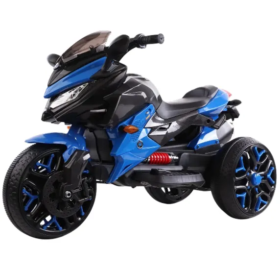 Motocicletă electrică pentru copii cu telecomandă, albastră (67899)