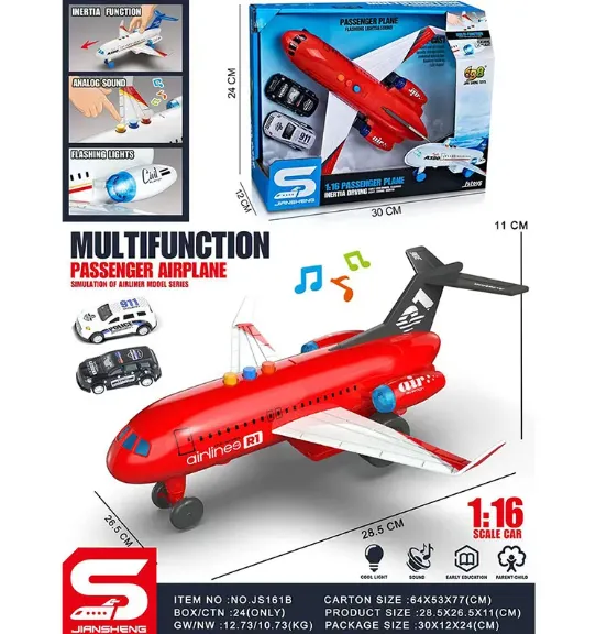 AVION CU SUNET SI LUMINI (INSTRUCTIUNE IN ROMANA) 72124