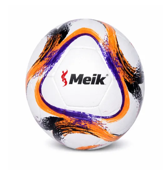 Minge de fotbal Size 5 PVC-Paneled Glued portocaliu-violet, cod 2132D