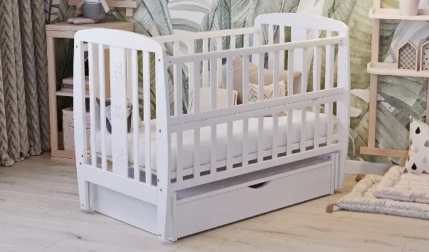 Patuc Dubok Druzia Alb pe balansoar cu sertar