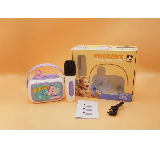 Microfon karaoke cu boxa (Bluetooth)