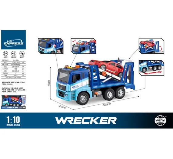 Evacuator cu inertie in set cu masina (lumini / sunete) WY1120A
