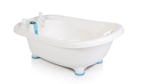 Cădiță cu suport și termometru Moni Bubble Blue, 95 cm