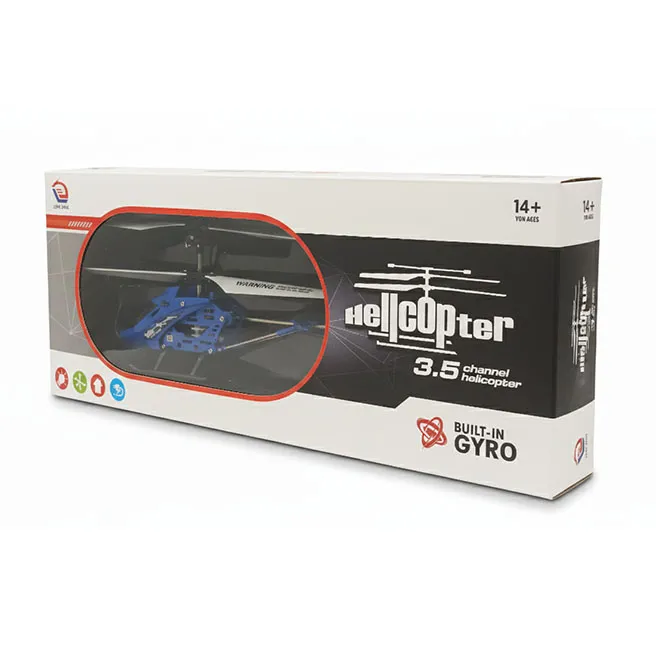 Elicopter cu telecomandă cu infraroșu, albastru, cod 1268D