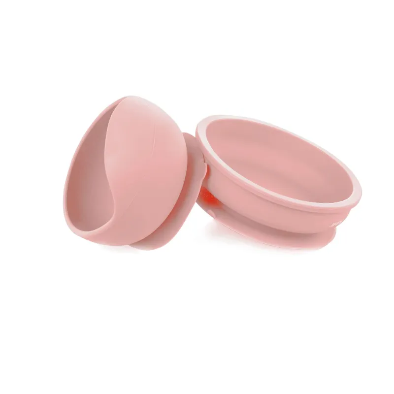 Set de masă din silicon pentru copii Jane (070231 U09) Roz Pal