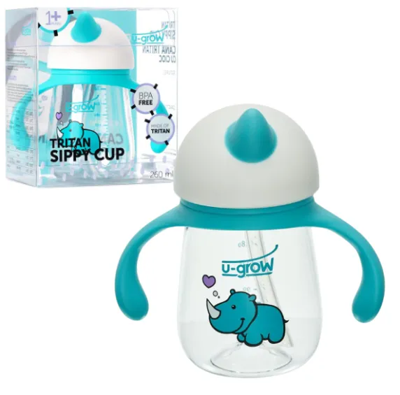 Cana din tritan cu cioc din silicon, 260 ml,U-grow